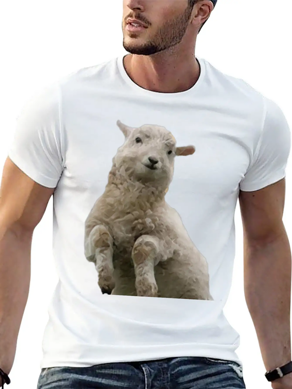 Dancing Sheep Classic Cotton Tee – Unisex Comfort For Any Season