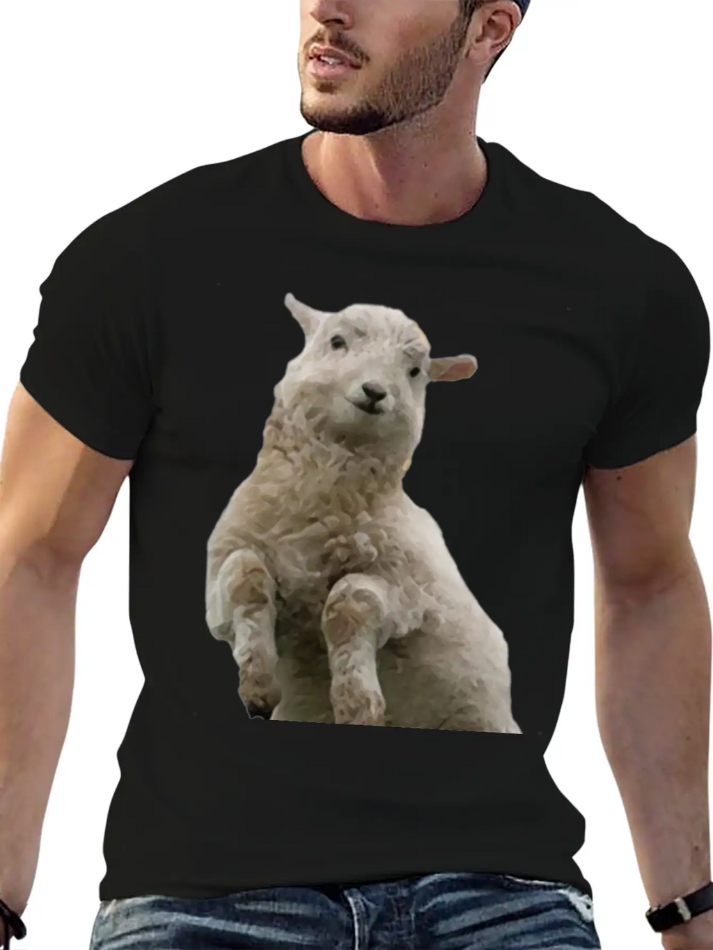Dancing Sheep Classic Cotton Tee – Unisex Comfort For Any Season