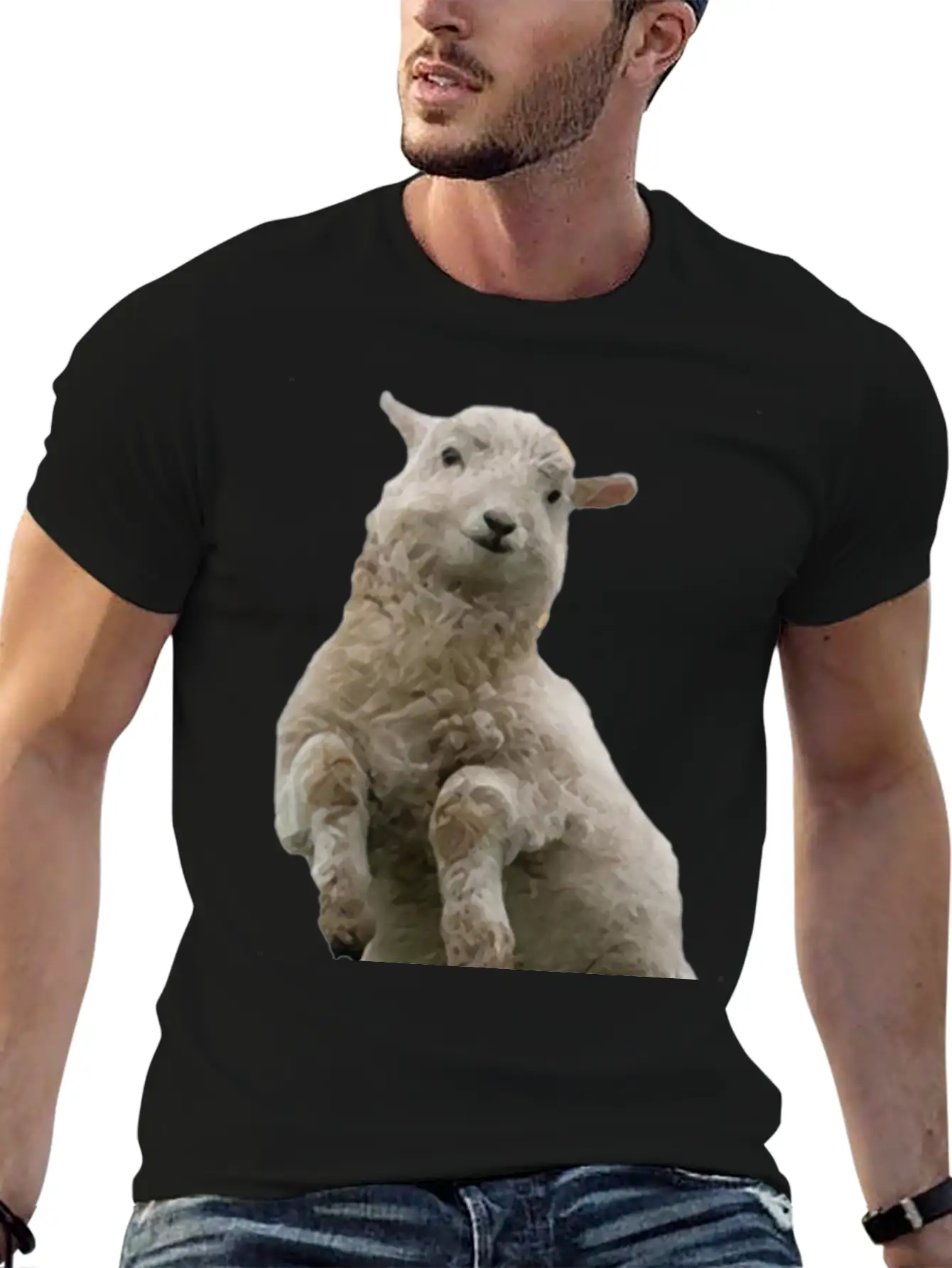 Dancing Sheep Classic Cotton Tee – Unisex Comfort For Any Season