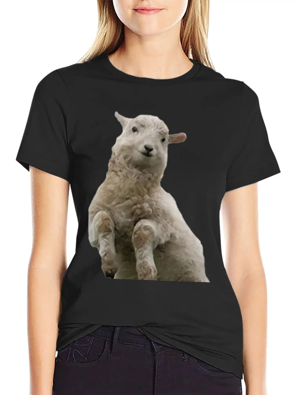 Dancing Sheep Classic Cotton Tee – Unisex Comfort For Any Season