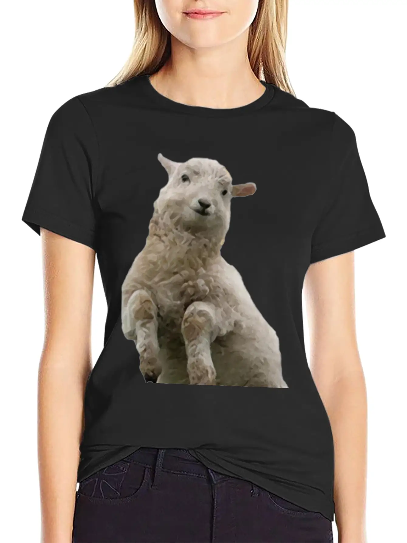 Dancing Sheep Classic Cotton Tee – Unisex Comfort For Any Season