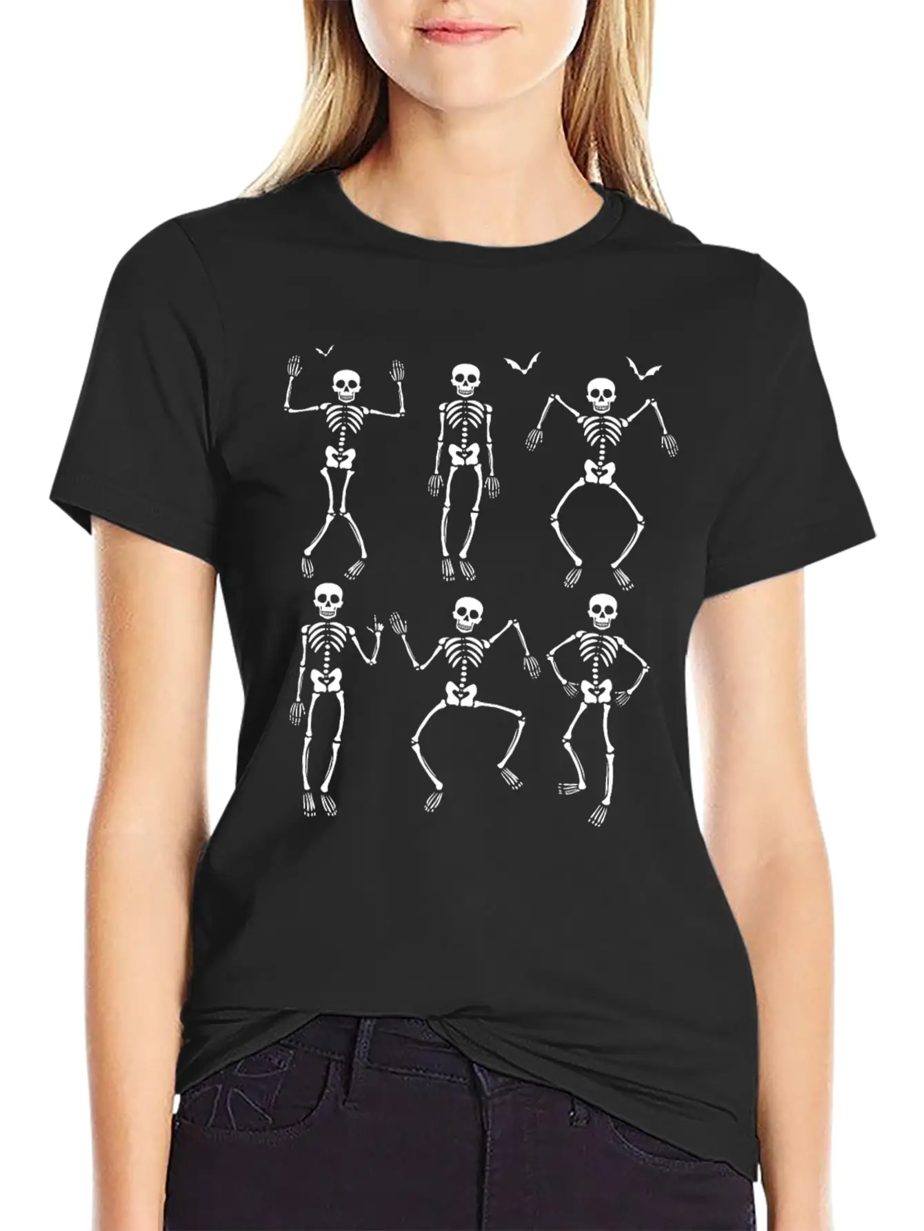 Dancing Skeletons Dance Challenge T Shirt Classic Cotton Tee – Unisex Comfort For Any Season