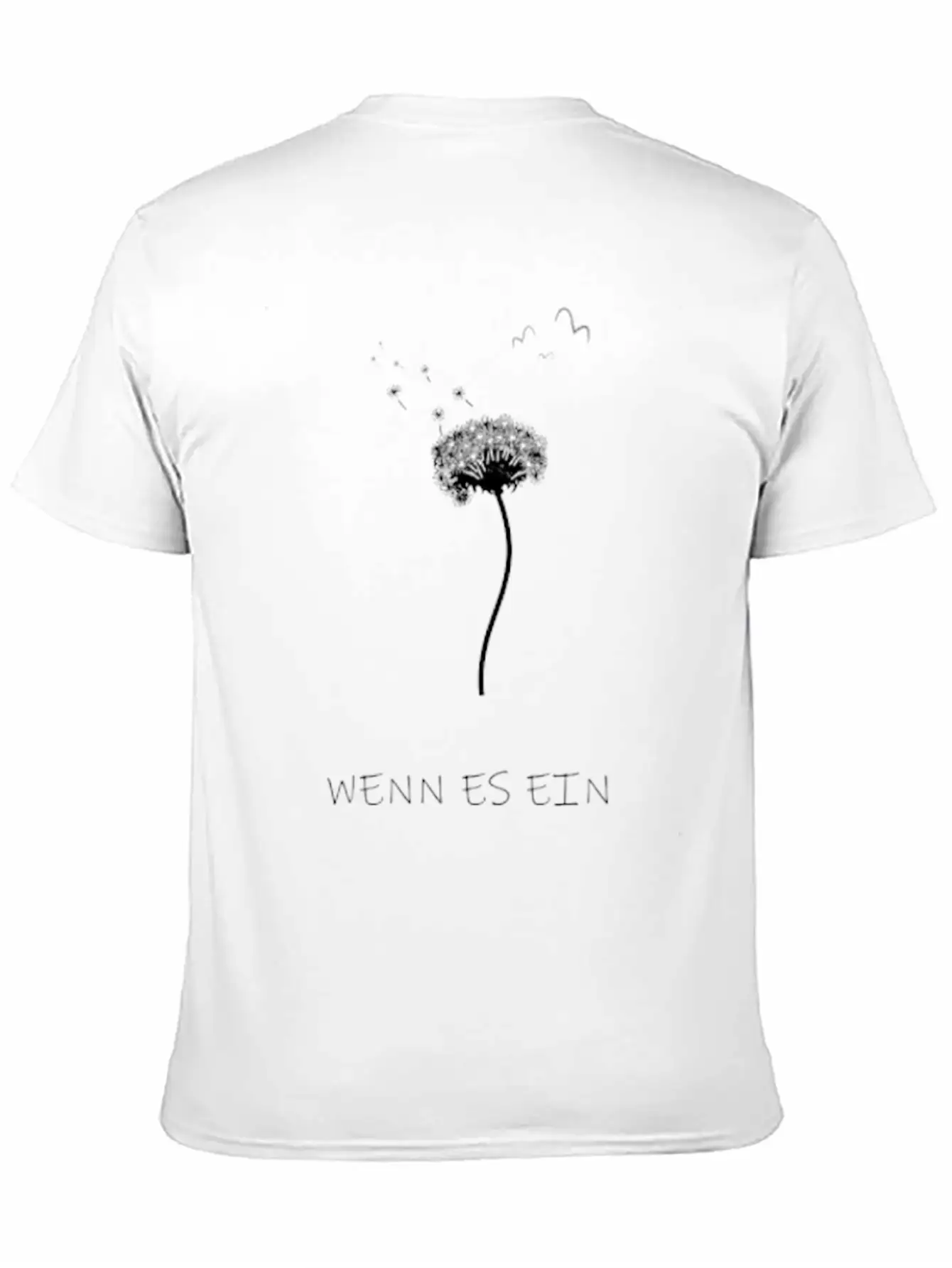 Dandelion Asphalt Saying Breathable Soft Cotton T-Shirt – Timeless Casual Look