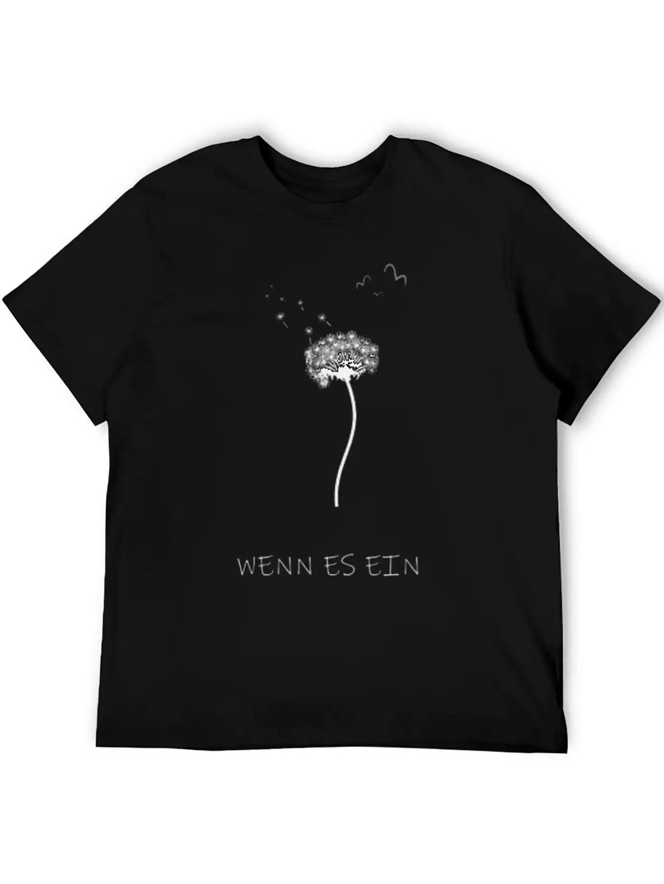 Dandelion Asphalt Saying Breathable Soft Cotton T-Shirt – Timeless Casual Look