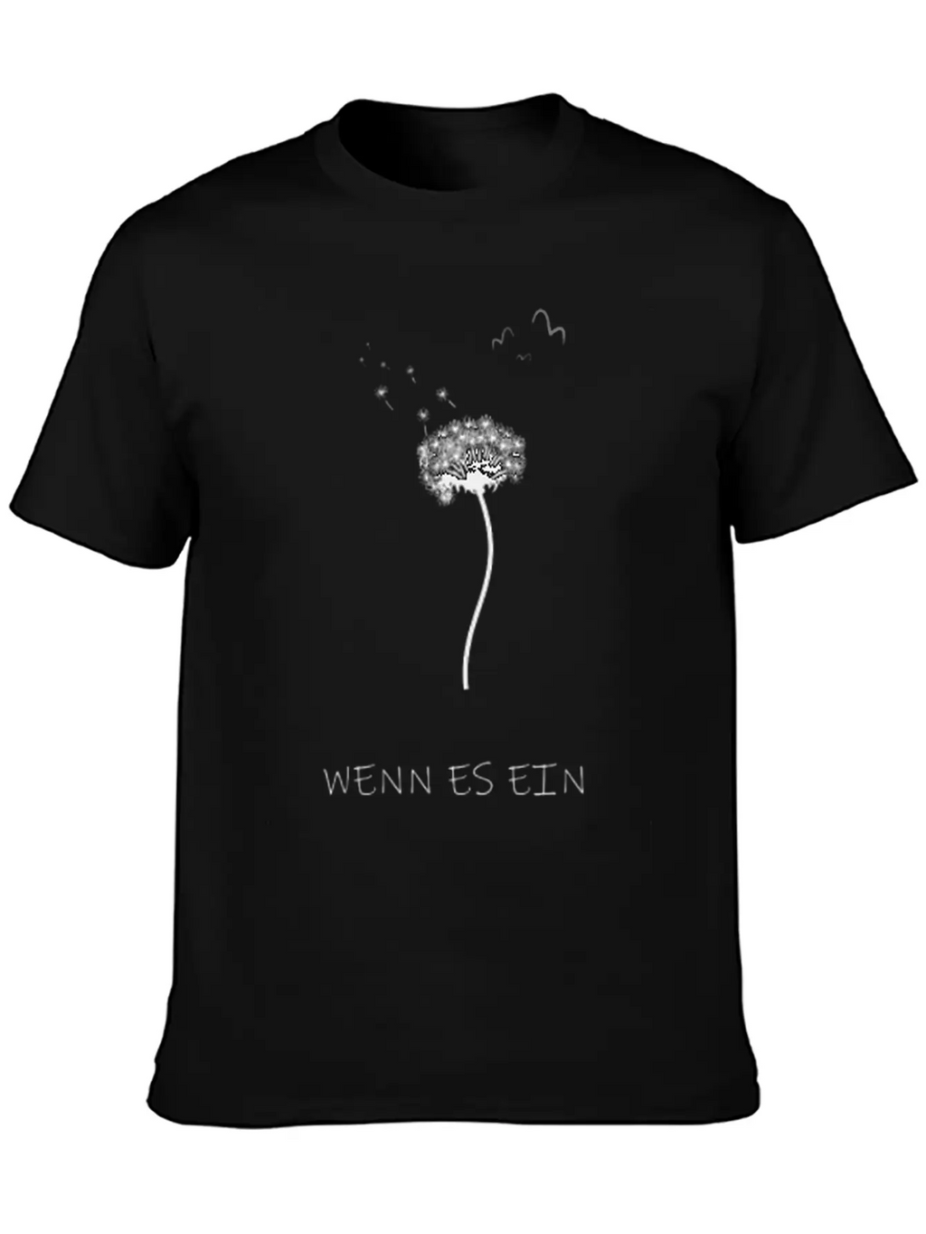 Dandelion Asphalt Saying Breathable Soft Cotton T-Shirt – Timeless Casual Look