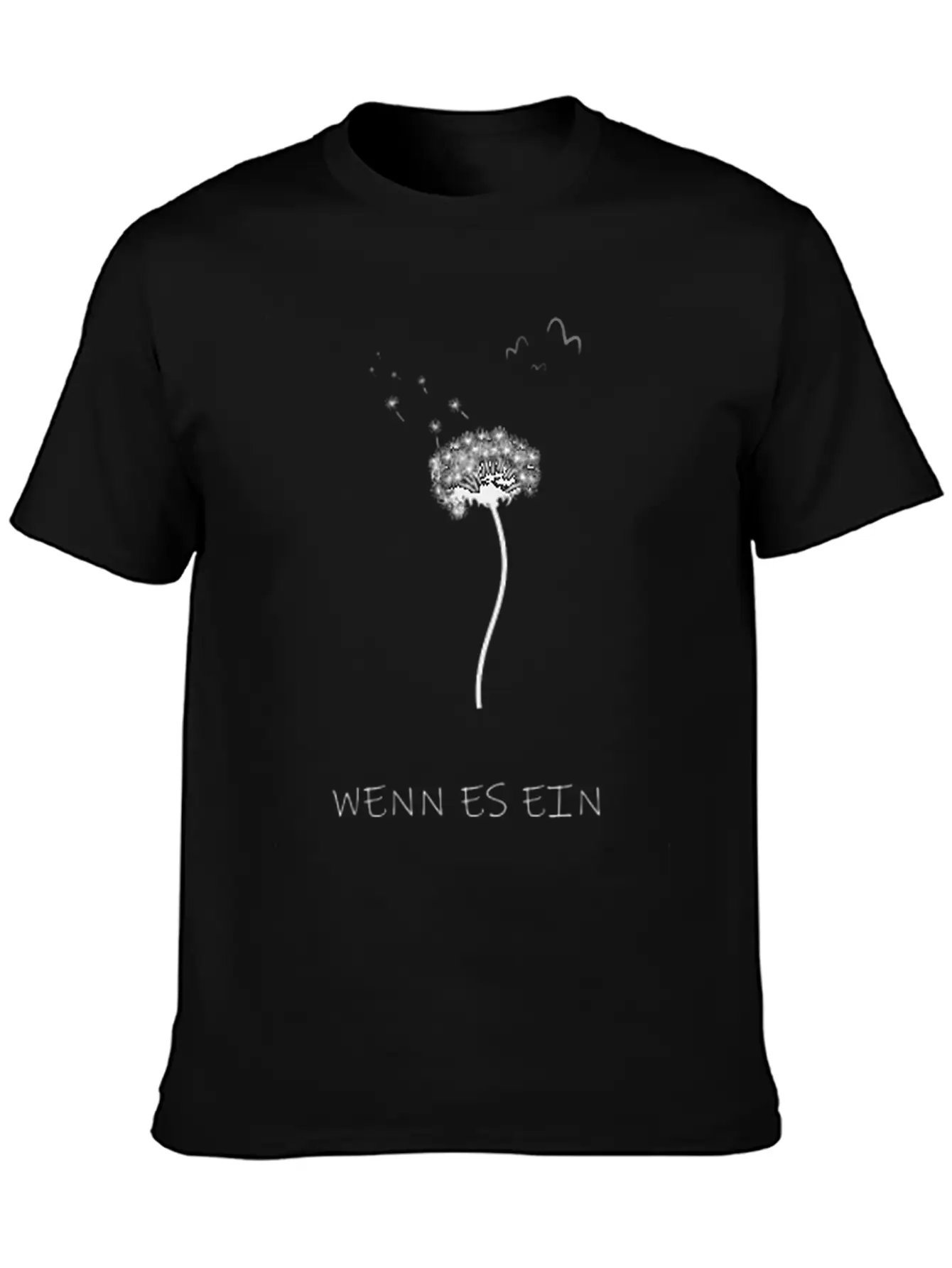 Dandelion Asphalt Saying Breathable Soft Cotton T-Shirt – Timeless Casual Look