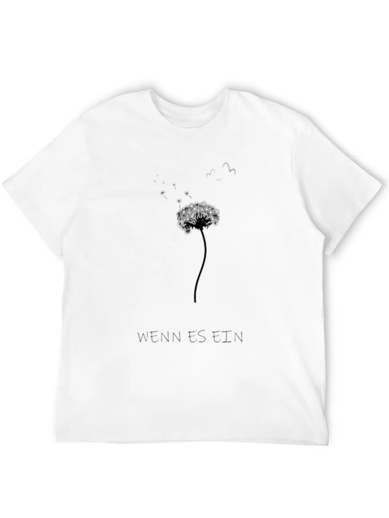Dandelion Asphalt Saying Breathable Soft Cotton T-Shirt – Timeless Casual Look