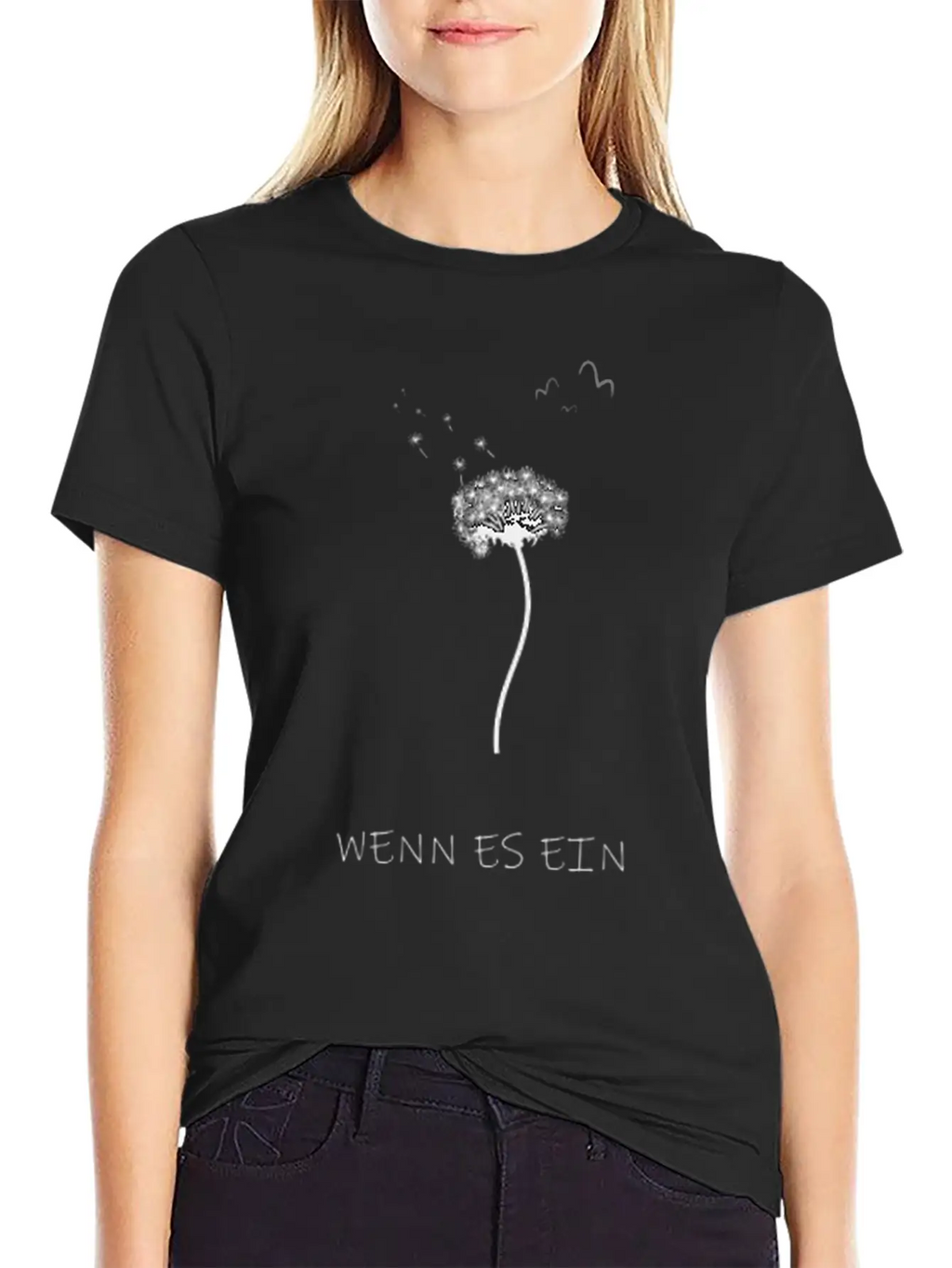Dandelion Asphalt Saying Breathable Soft Cotton T-Shirt – Timeless Casual Look