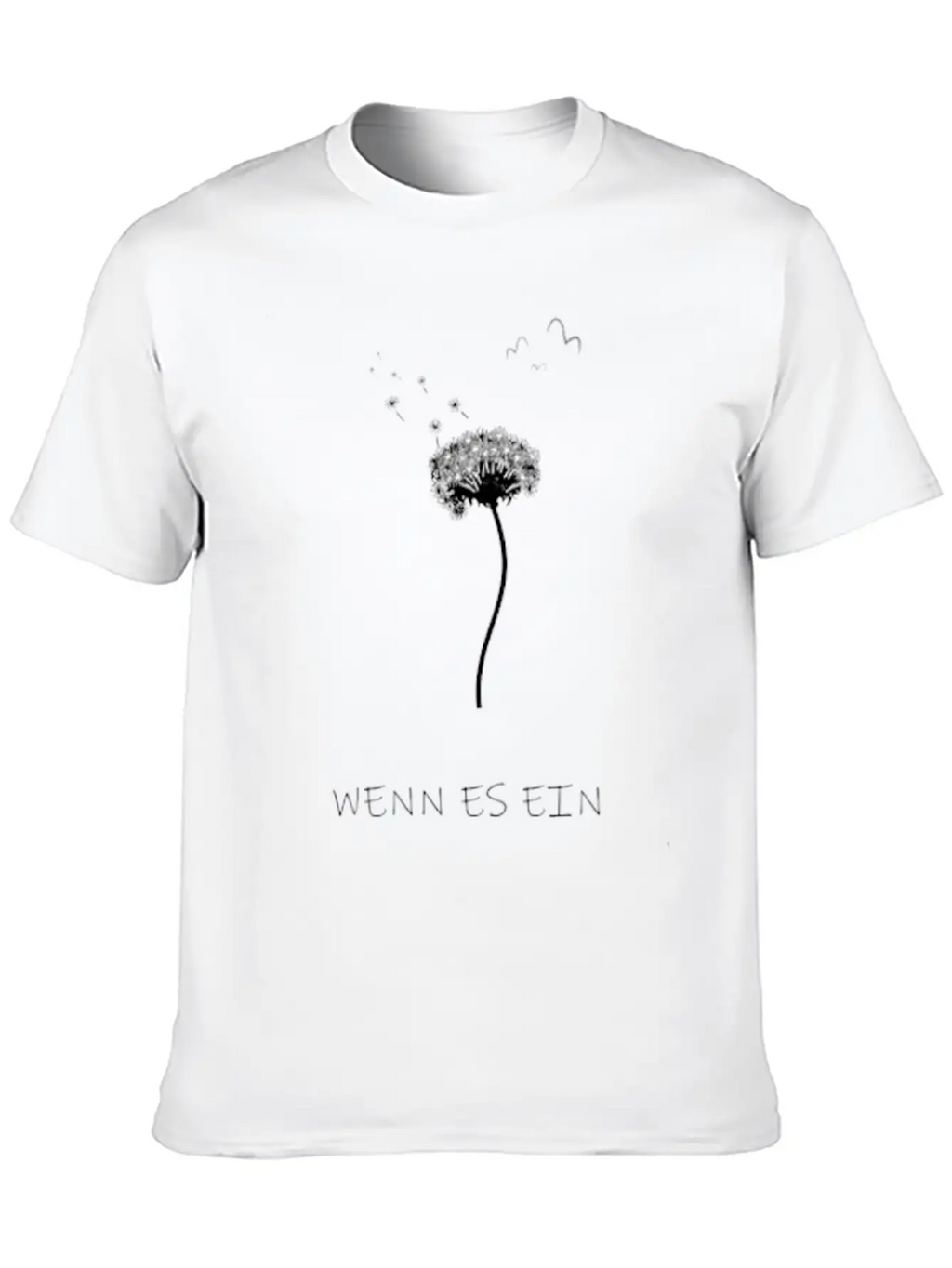 Dandelion Asphalt Saying Breathable Soft Cotton T-Shirt – Timeless Casual Look