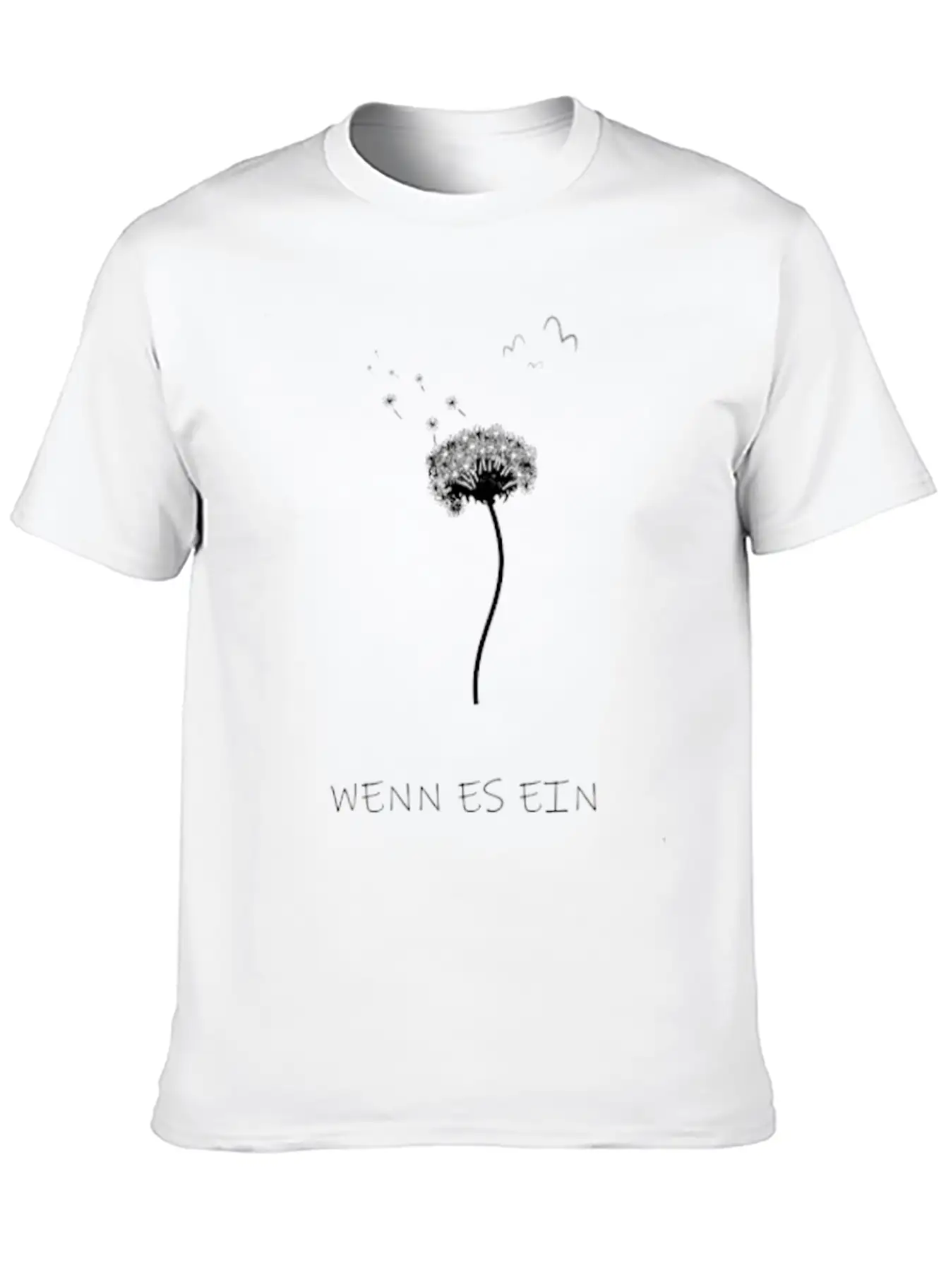 Dandelion Asphalt Saying Breathable Soft Cotton T-Shirt – Timeless Casual Look
