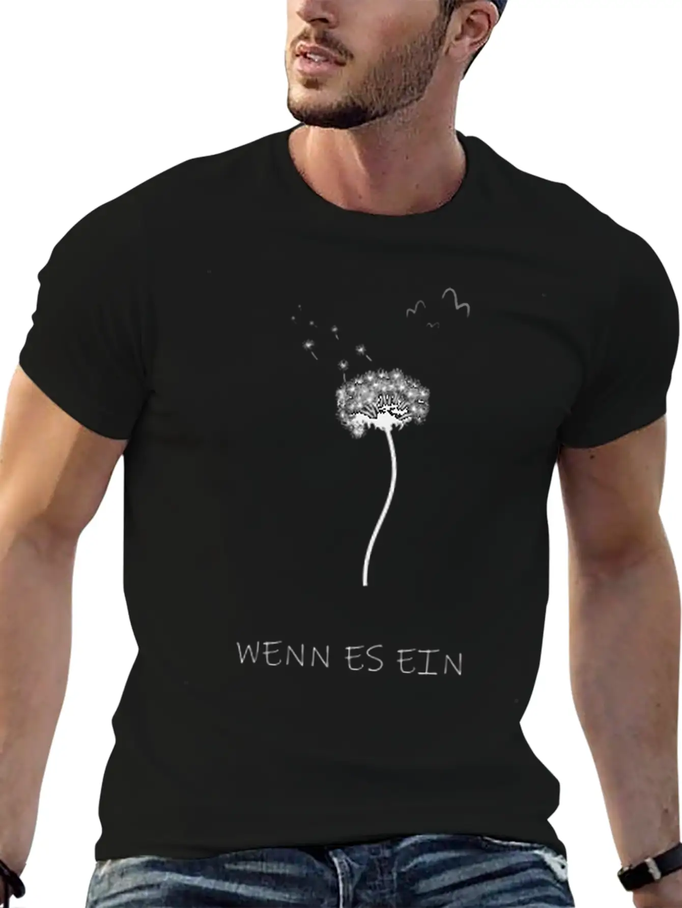 Dandelion Asphalt Saying Breathable Soft Cotton T-Shirt – Timeless Casual Look