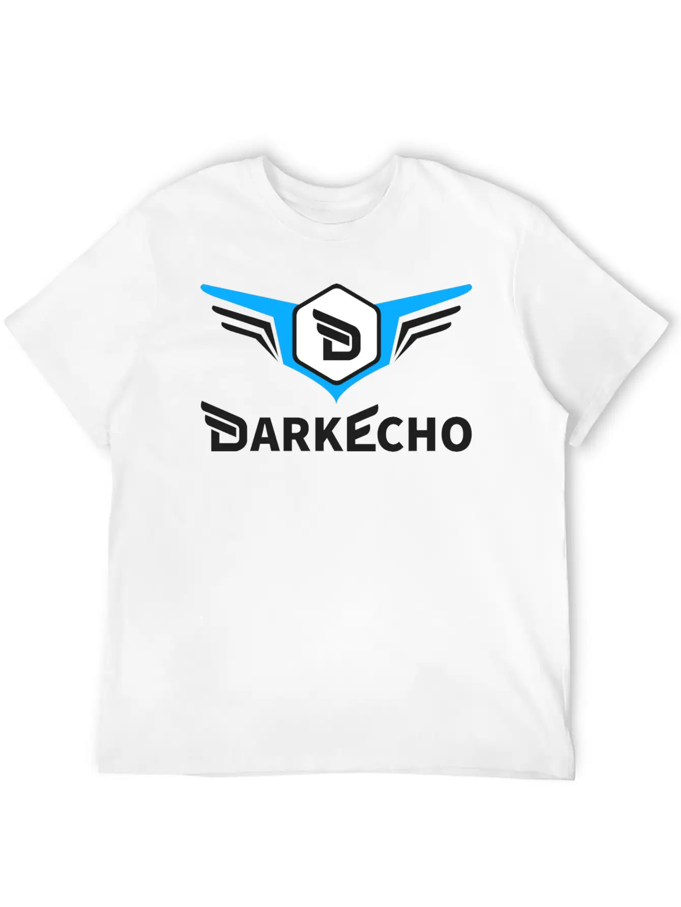 Dark Echo Logo & Name Essential Cotton Tee For Daily Outfits – Unisex Style