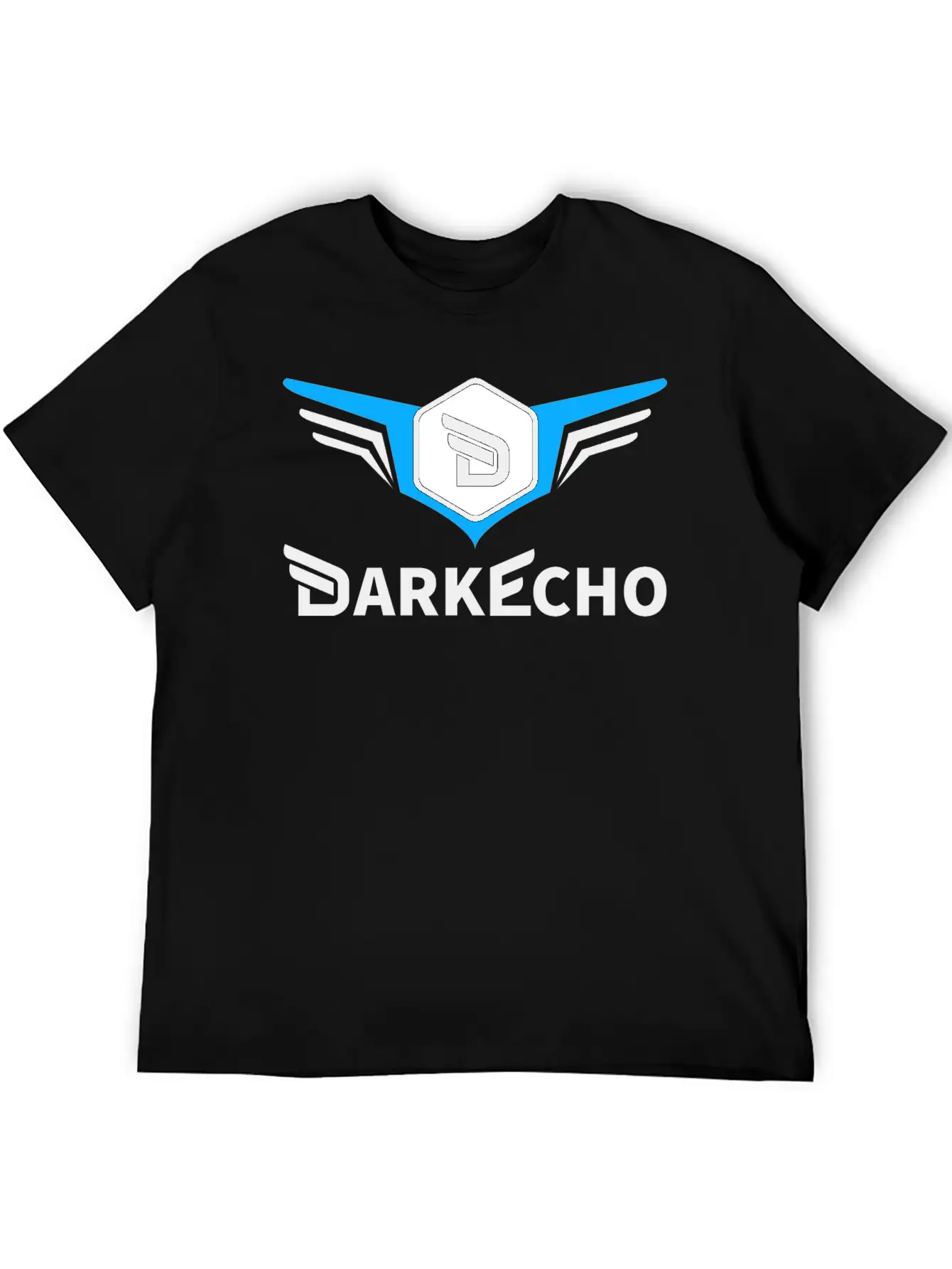 Dark Echo Logo & Name Essential Cotton Tee For Daily Outfits – Unisex Style