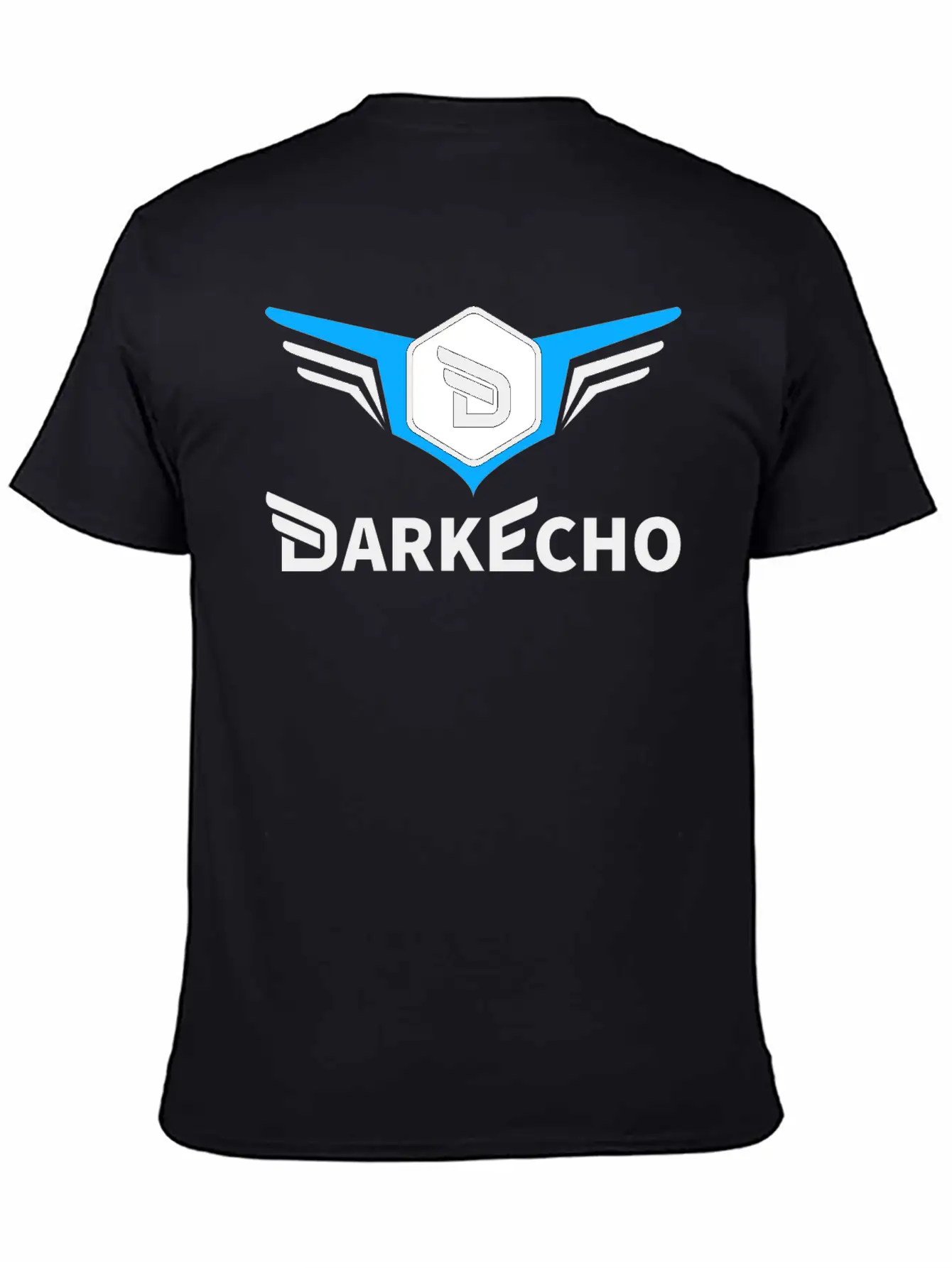 Dark Echo Logo & Name Essential Cotton Tee For Daily Outfits – Unisex Style