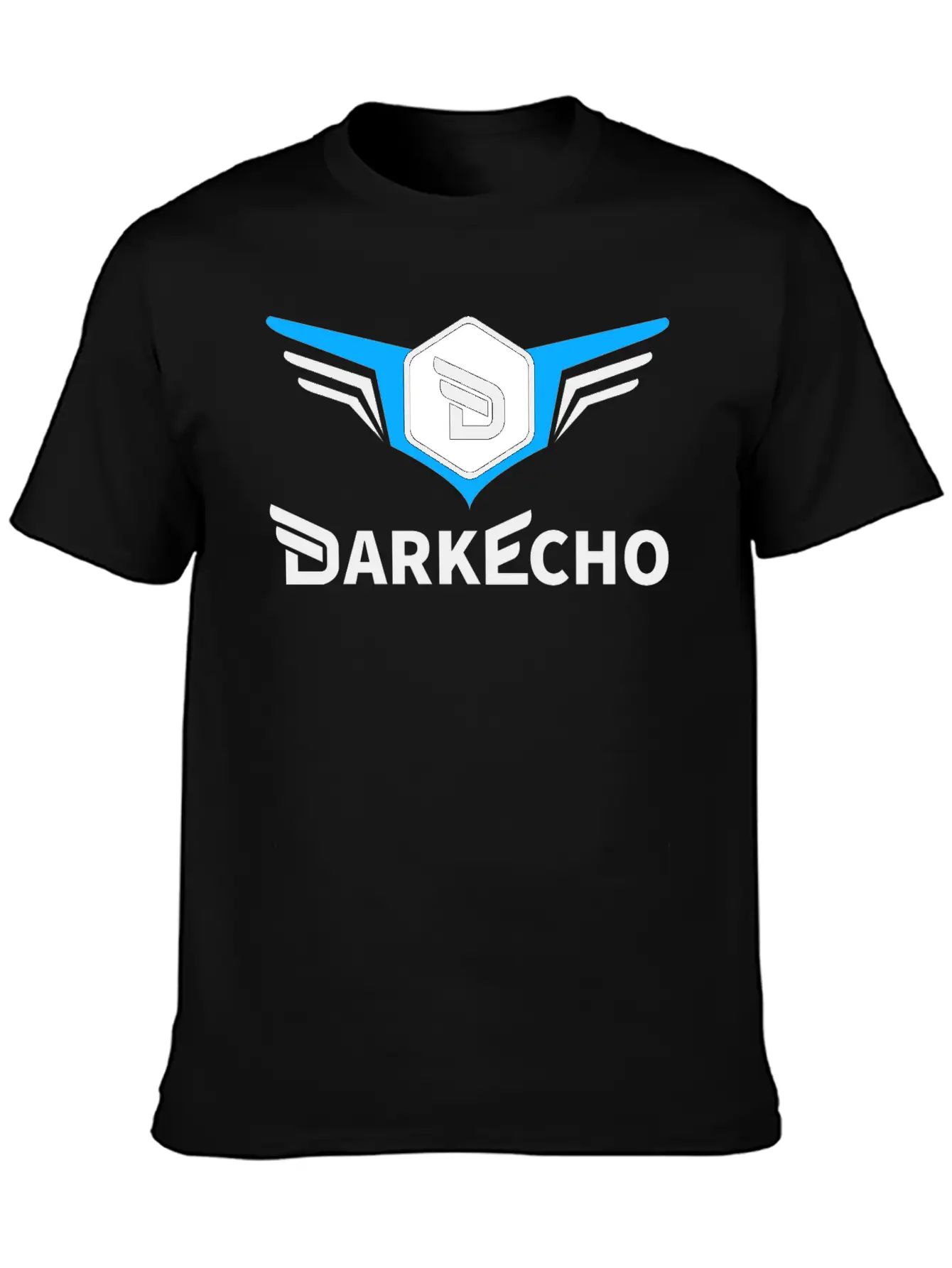 Dark Echo Logo & Name Essential Cotton Tee For Daily Outfits – Unisex Style