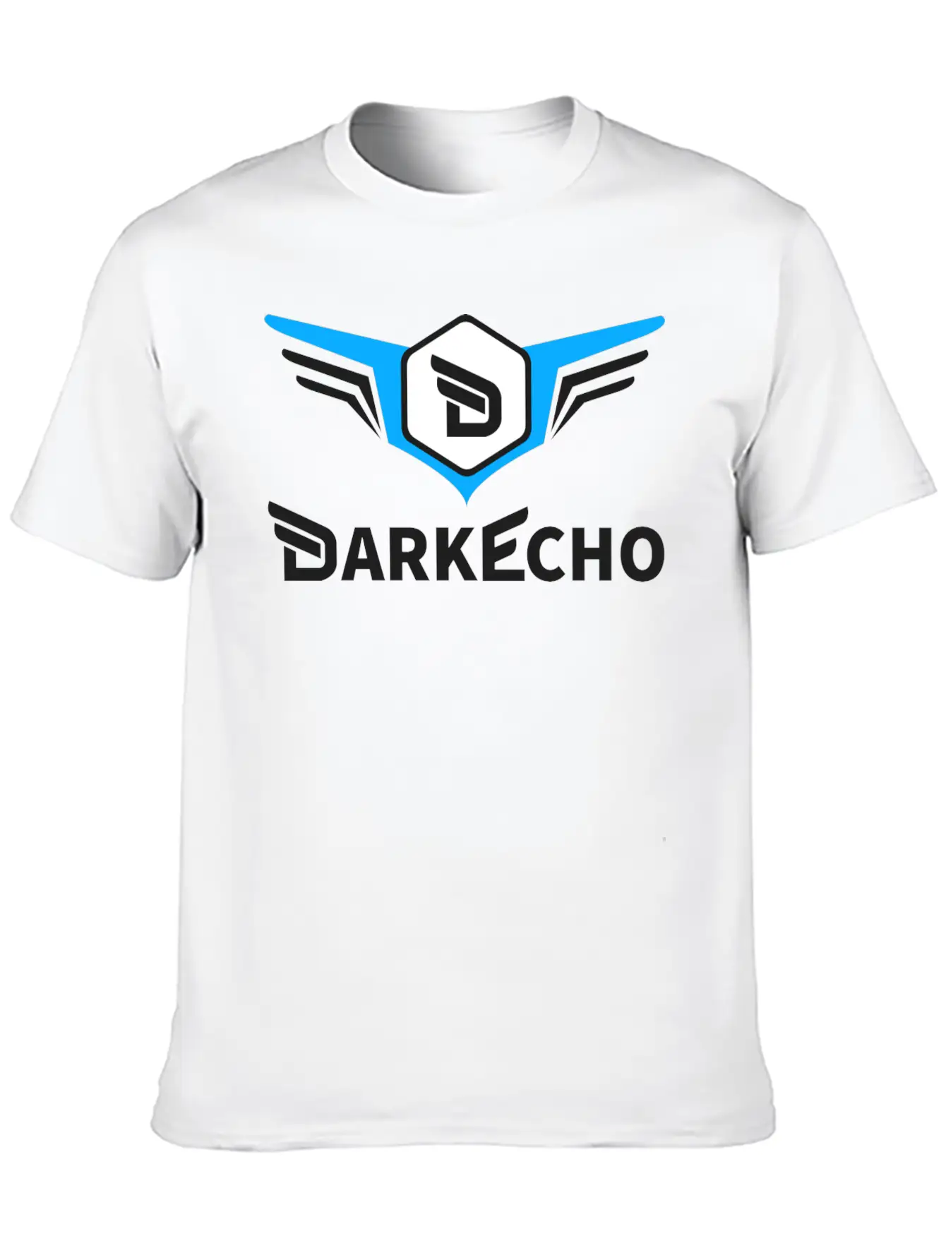 Dark Echo Logo & Name Essential Cotton Tee For Daily Outfits – Unisex Style