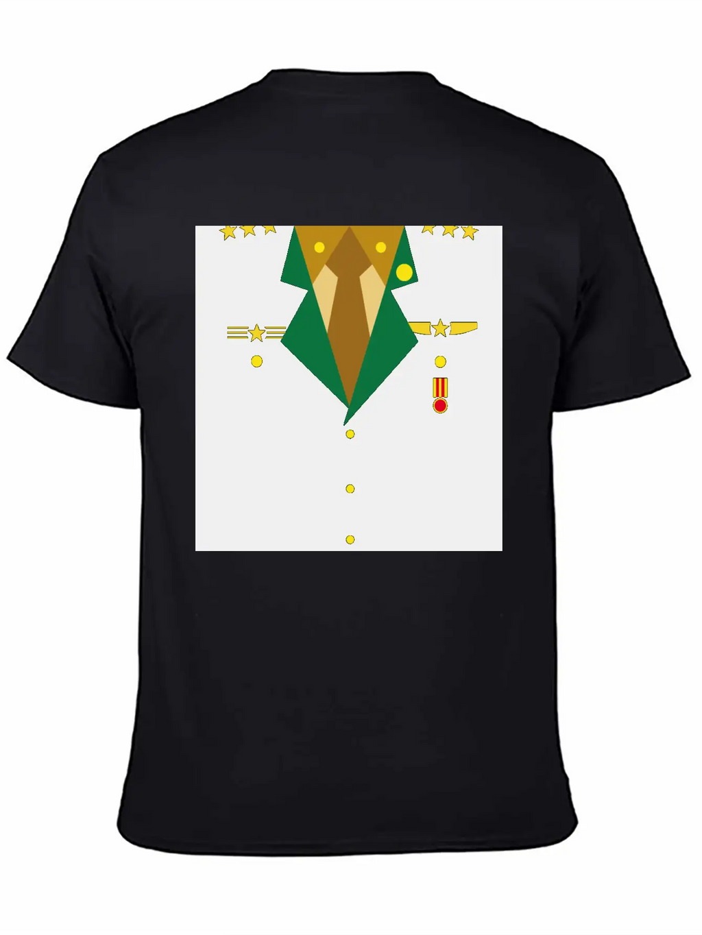 Dark Green Military Uniform Medal - Idea Gift Essential Cotton Tee For Daily Outfits – Unisex Style