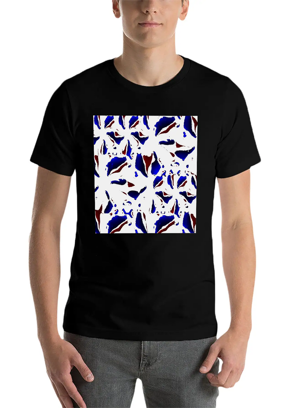 Dark Modern Texture Stylish Everyday T-Shirt – Unisex Basic Cotton Tee