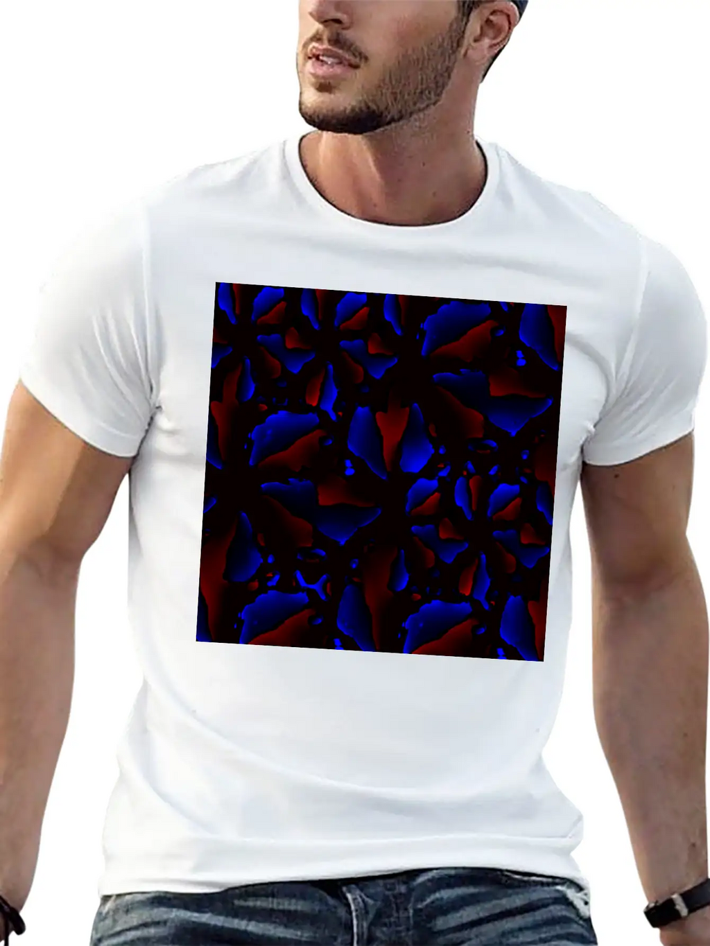 Dark Modern Texture Stylish Everyday T-Shirt – Unisex Basic Cotton Tee