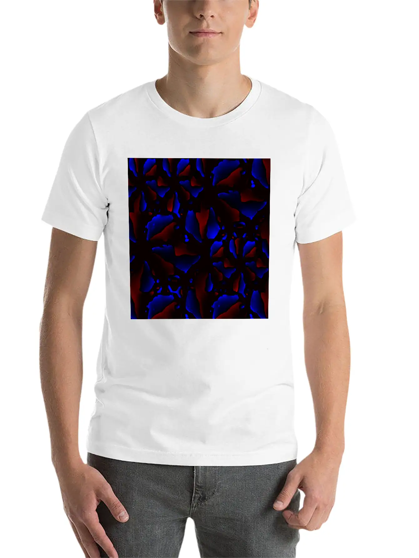 Dark Modern Texture Stylish Everyday T-Shirt – Unisex Basic Cotton Tee