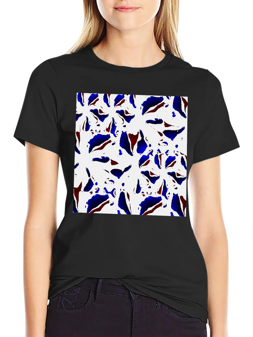 Dark Modern Texture Stylish Everyday T-Shirt – Unisex Basic Cotton Tee