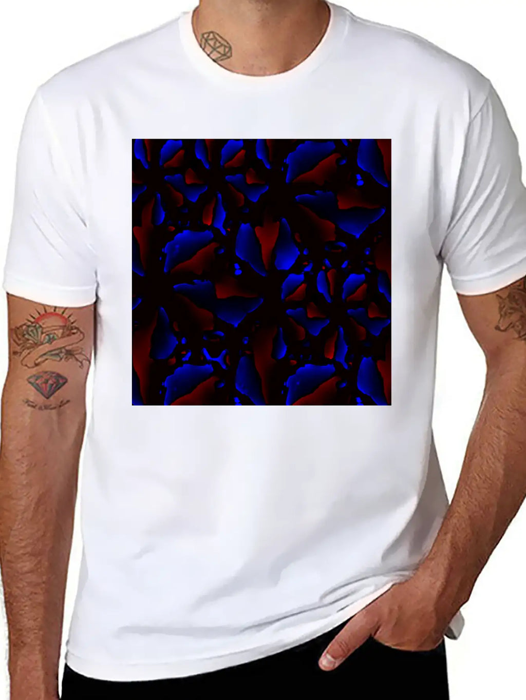 Dark Modern Texture Stylish Everyday T-Shirt – Unisex Basic Cotton Tee