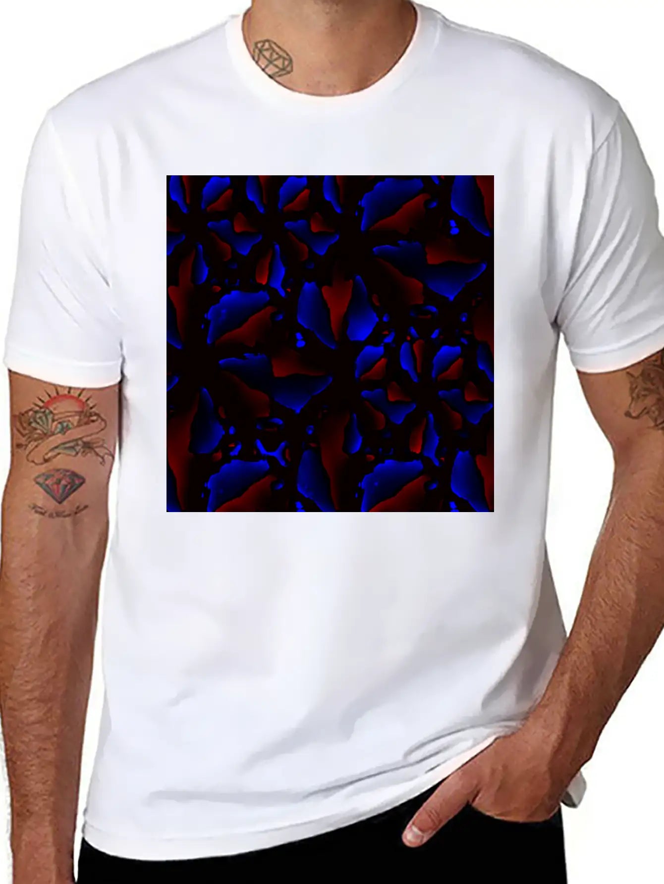Dark Modern Texture Stylish Everyday T-Shirt – Unisex Basic Cotton Tee