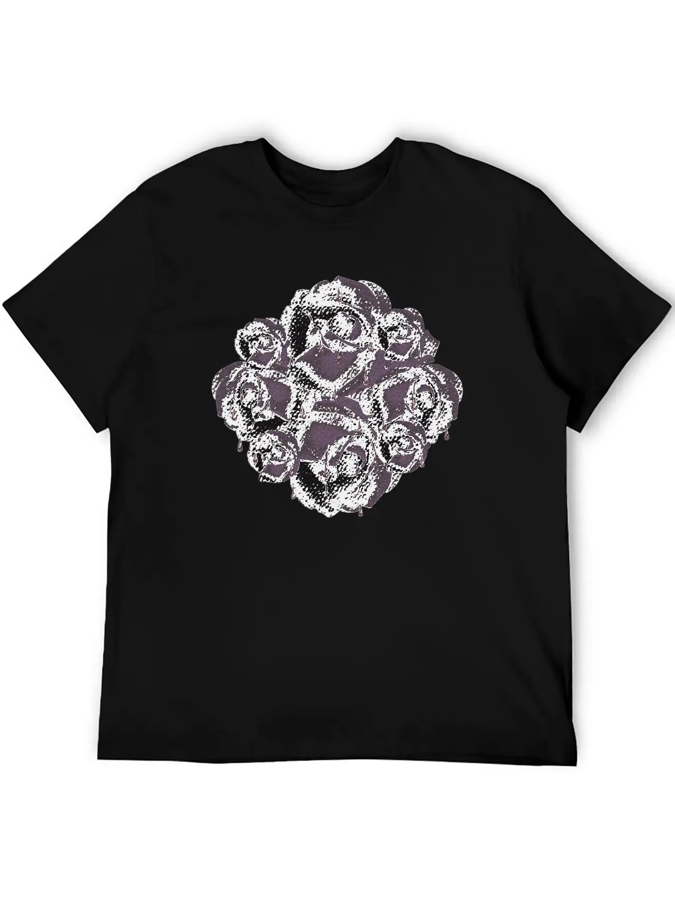 Dark Roses, Gothic, Gothic Fan Breathable Soft Cotton T-Shirt – Timeless Casual Look