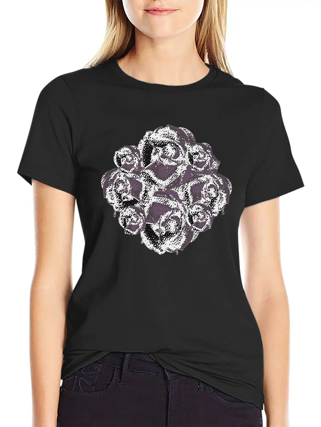 Dark Roses, Gothic, Gothic Fan Breathable Soft Cotton T-Shirt – Timeless Casual Look