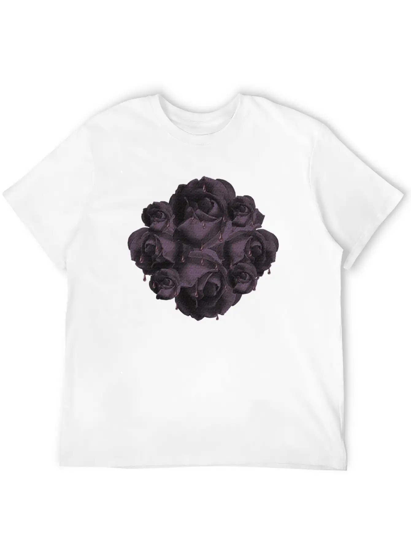Dark Roses, Gothic, Gothic Fan Breathable Soft Cotton T-Shirt – Timeless Casual Look