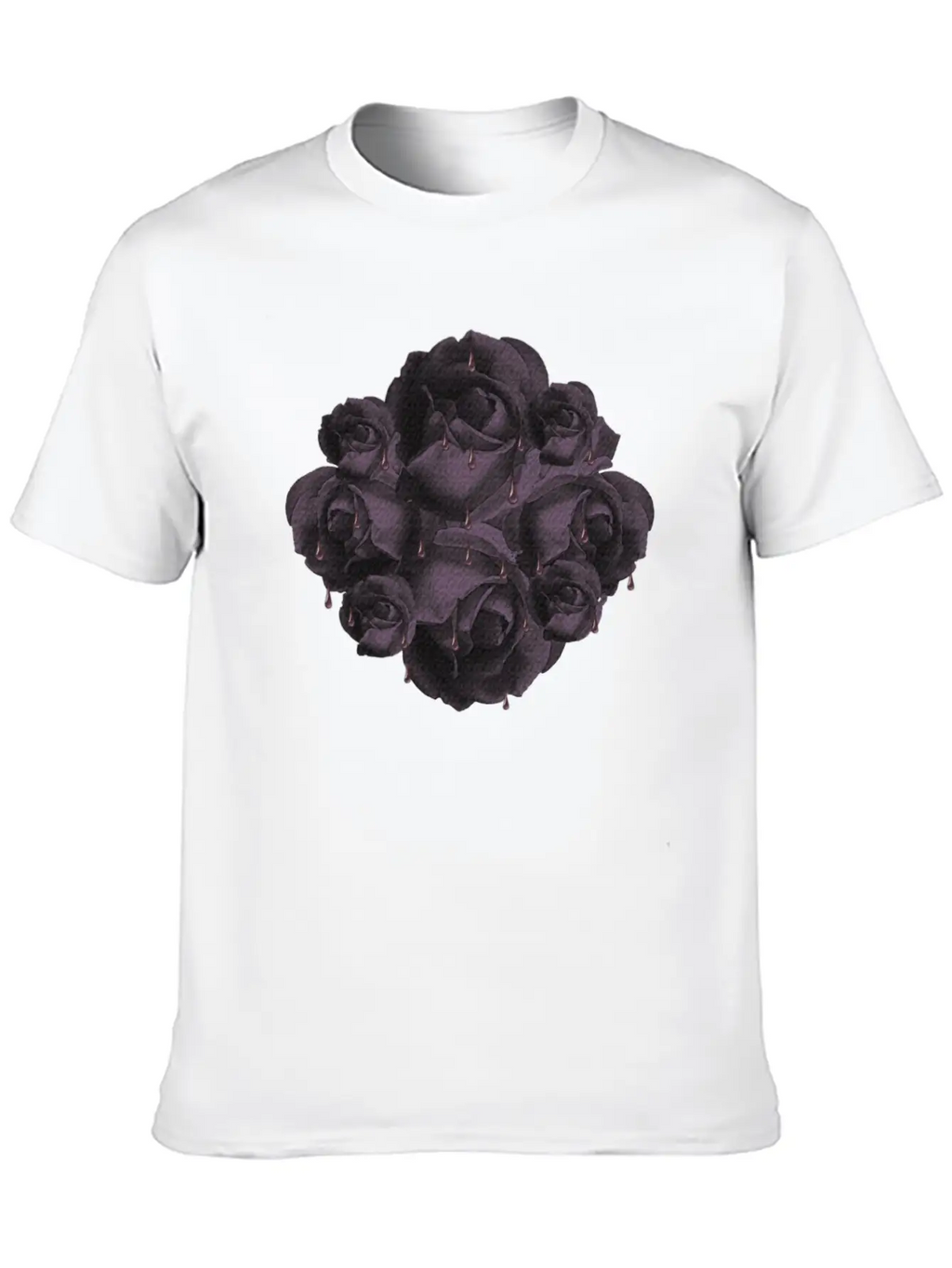 Dark Roses, Gothic, Gothic Fan Breathable Soft Cotton T-Shirt – Timeless Casual Look