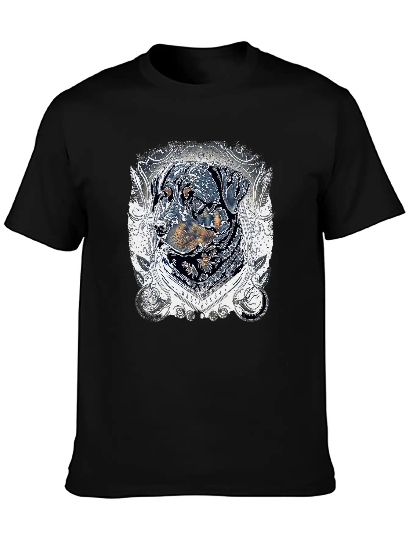 Dark Rottweiler Love Relaxed Everyday Tee – Lightweight And Durable Cotton