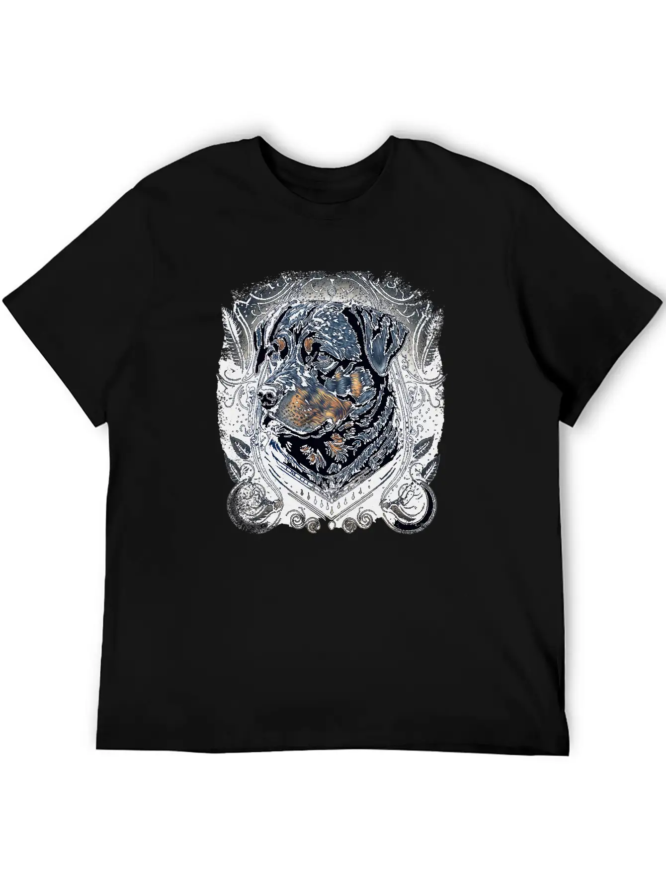 Dark Rottweiler Love Relaxed Everyday Tee – Lightweight And Durable Cotton