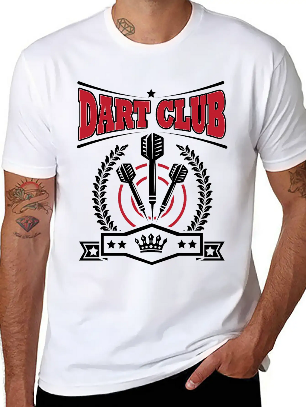 Dart - Dart Club Stylish Everyday T-Shirt – Unisex Basic Cotton Tee