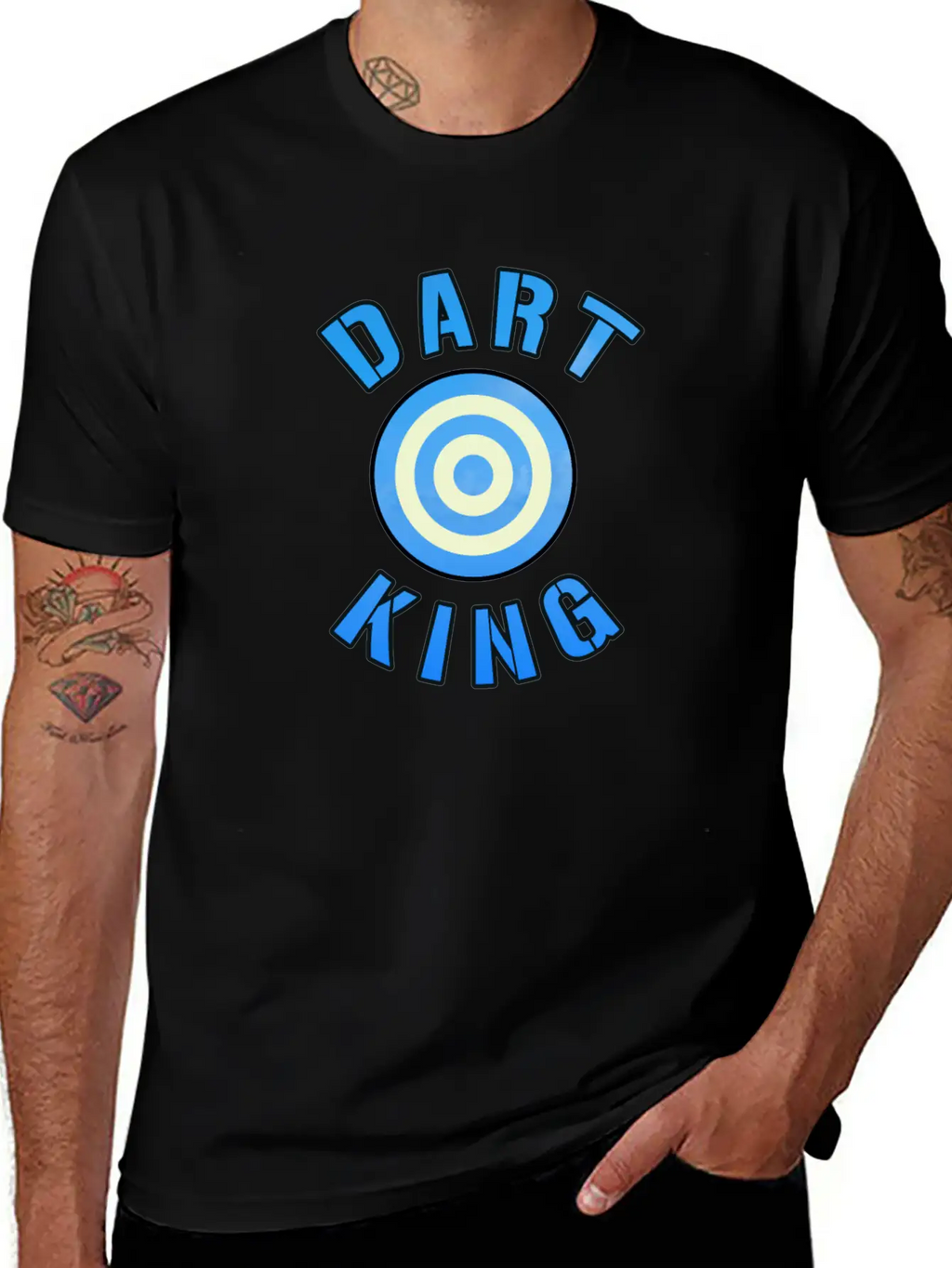 Dart King For Darts Sport Players Basic Graphic T-Shirt – Daily Comfort In Soft Cotton