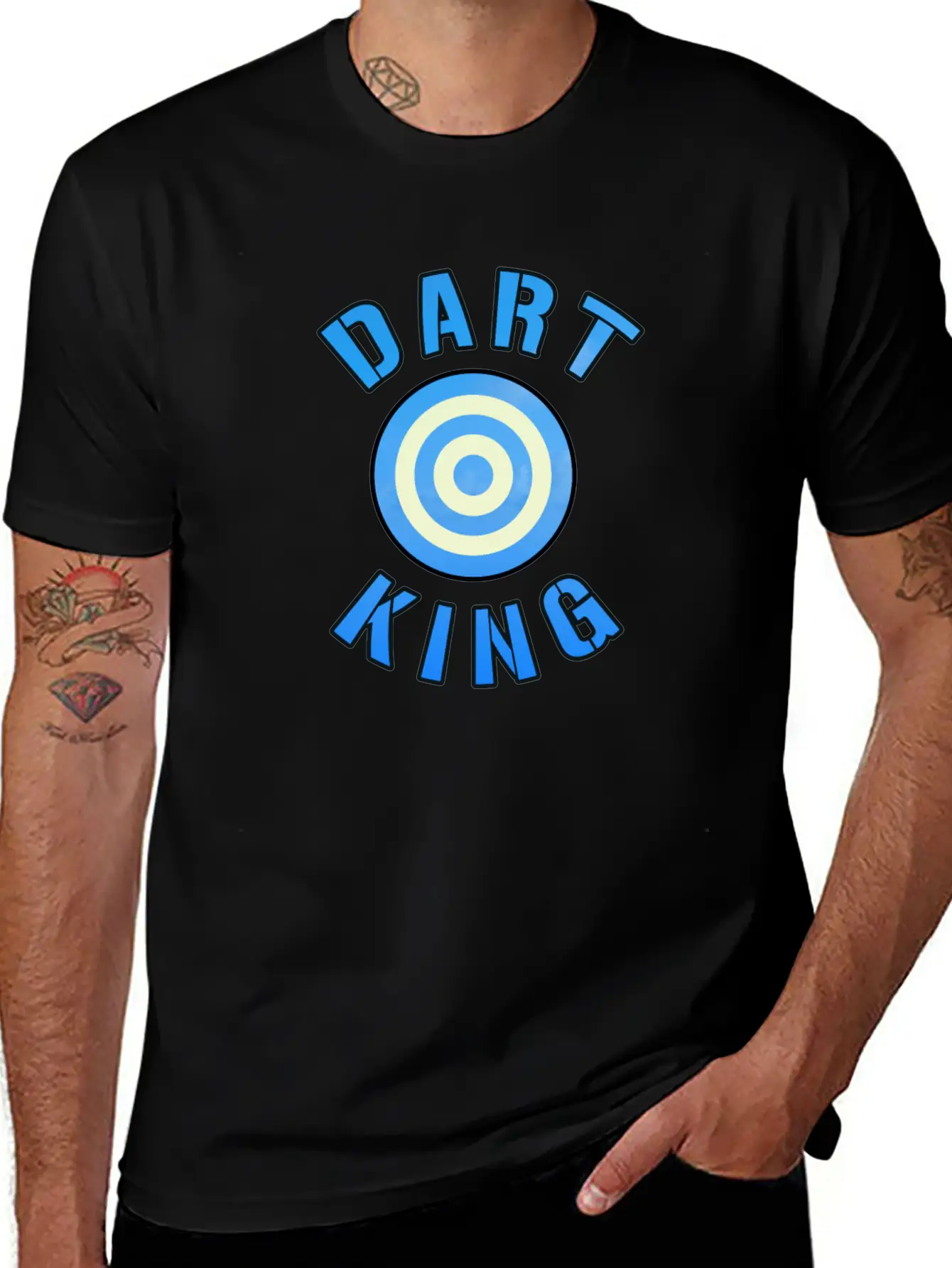 Dart King For Darts Sport Players Basic Graphic T-Shirt – Daily Comfort In Soft Cotton