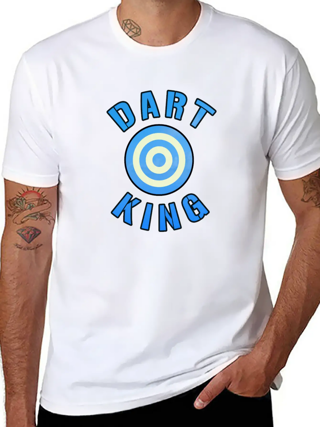 Dart King For Darts Sport Players Basic Graphic T-Shirt – Daily Comfort In Soft Cotton