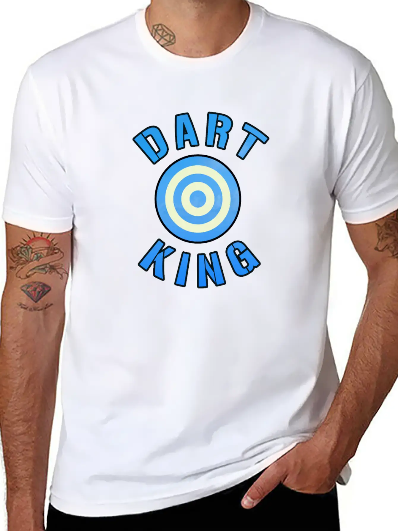 Dart King For Darts Sport Players Basic Graphic T-Shirt – Daily Comfort In Soft Cotton