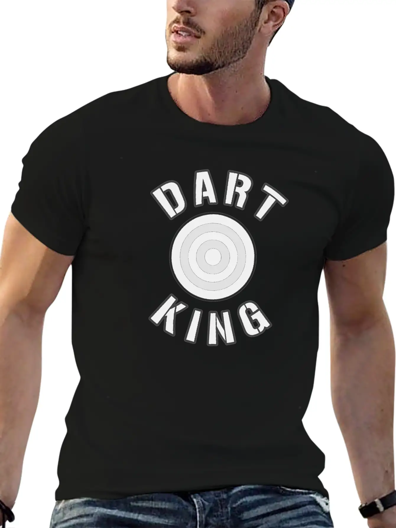Dart King For Darts Sport Players Essential Cotton Tee For Daily Outfits – Unisex Style