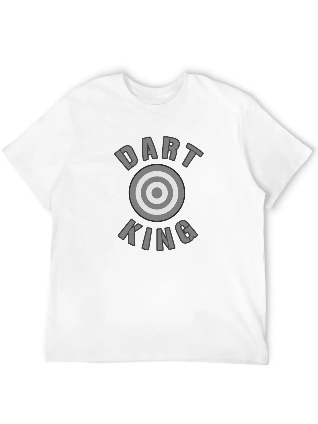 Dart King For Darts Sport Players Essential Cotton Tee For Daily Outfits – Unisex Style