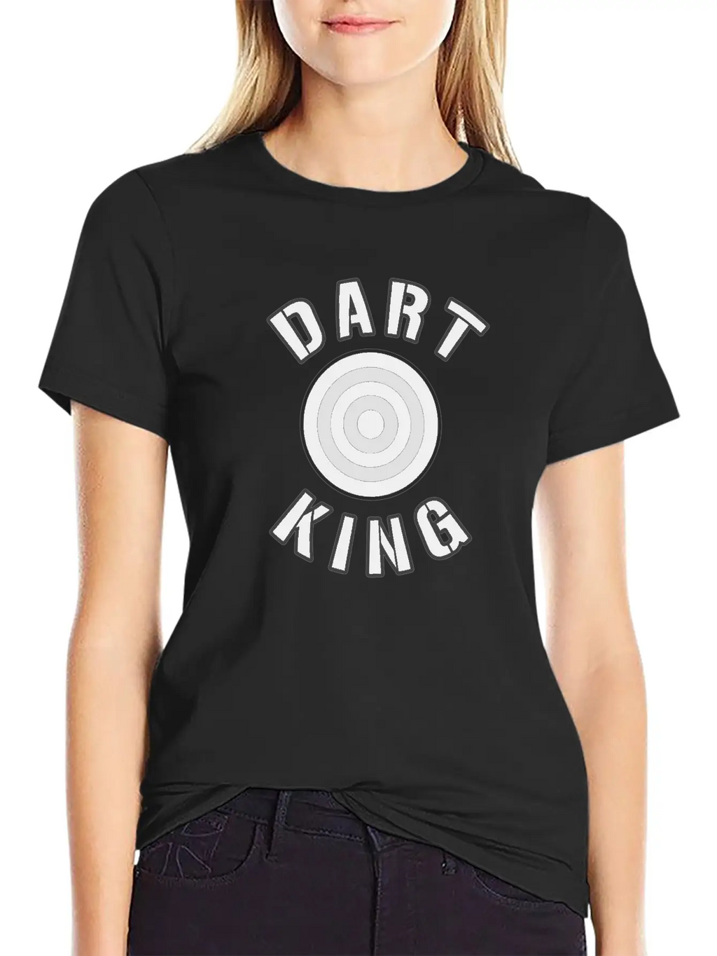 Dart King For Darts Sport Players Essential Cotton Tee For Daily Outfits – Unisex Style