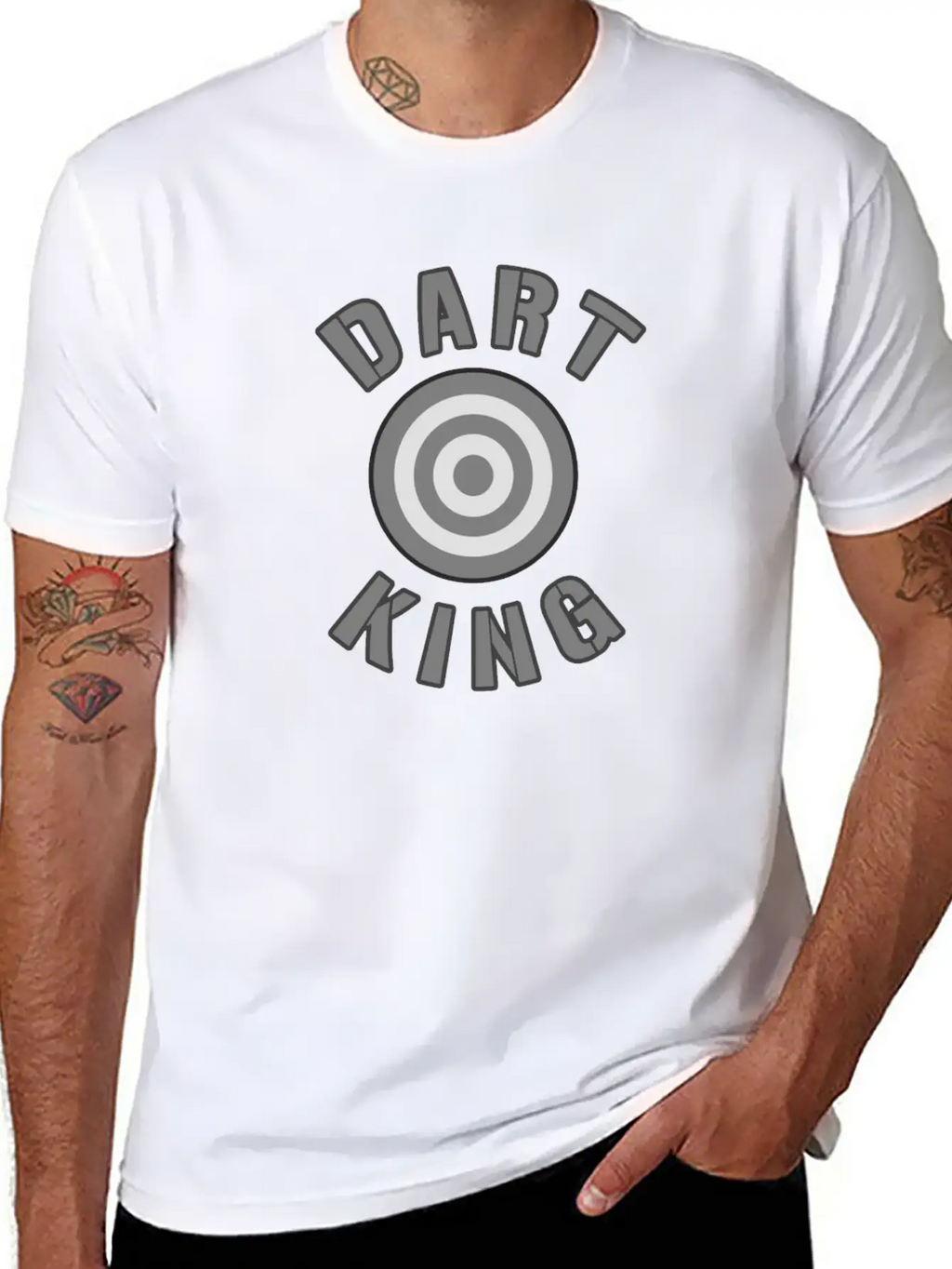 Dart King For Darts Sport Players Essential Cotton Tee For Daily Outfits – Unisex Style