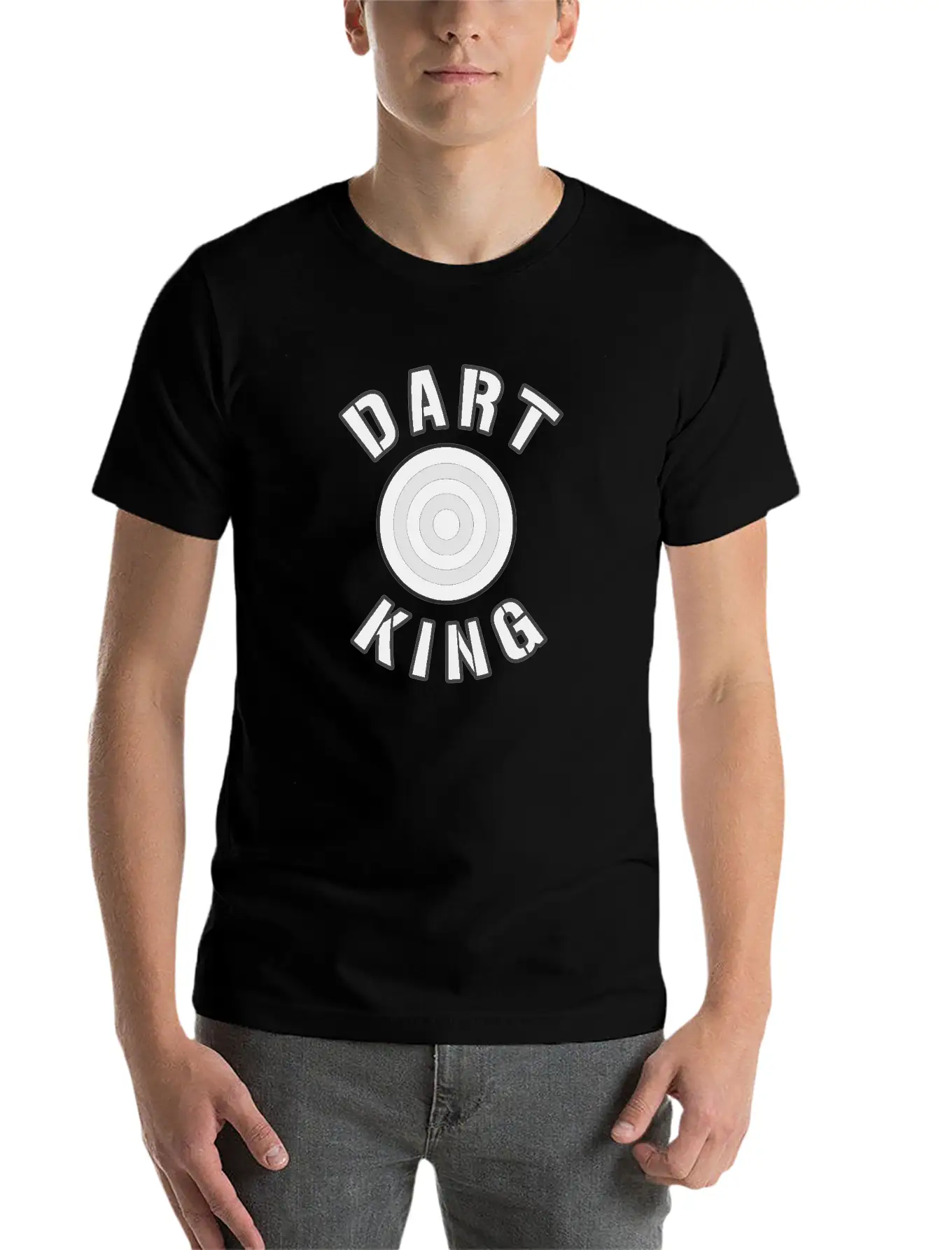 Dart King For Darts Sport Players Essential Cotton Tee For Daily Outfits – Unisex Style