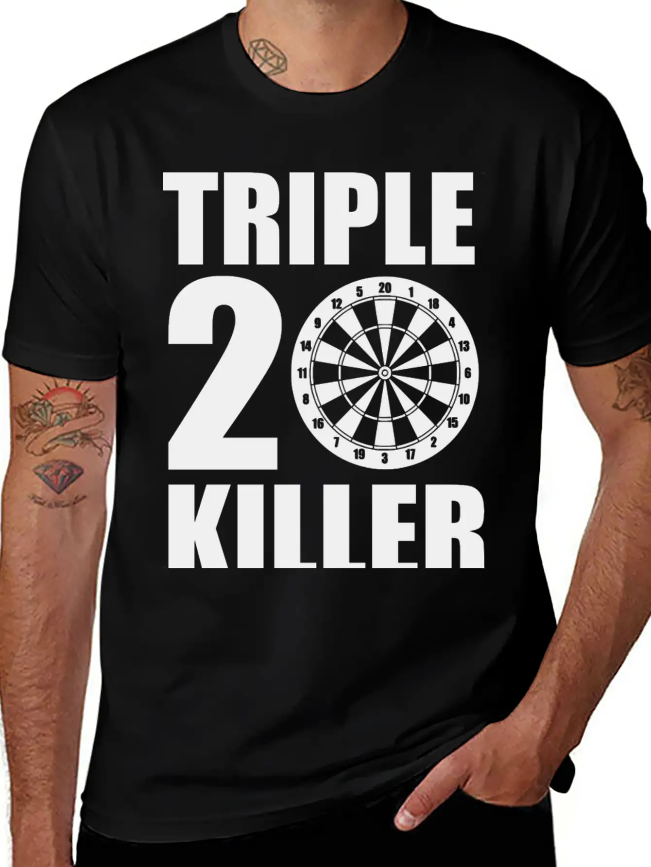 Dart Triple 20 180 Breathable Soft Cotton T-Shirt – Timeless Casual Look