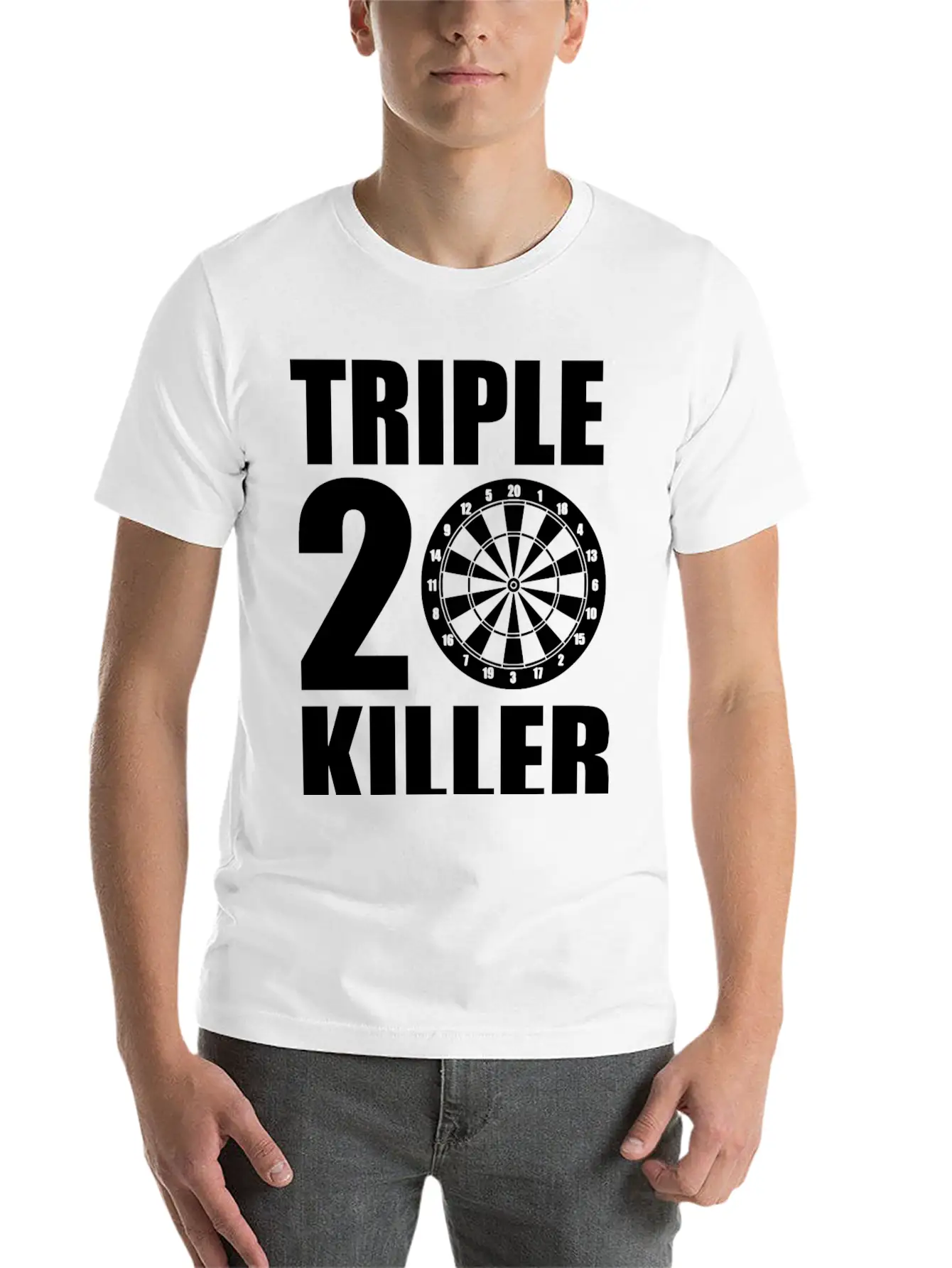 Dart Triple 20 180 Breathable Soft Cotton T-Shirt – Timeless Casual Look
