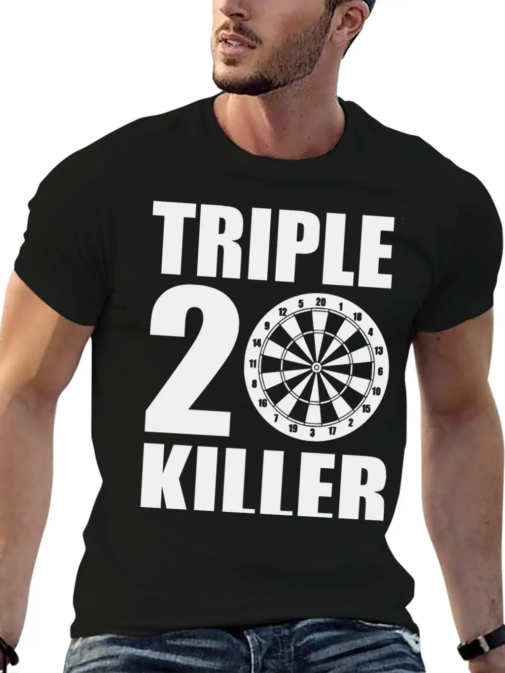 Dart Triple 20 180 Breathable Soft Cotton T-Shirt – Timeless Casual Look