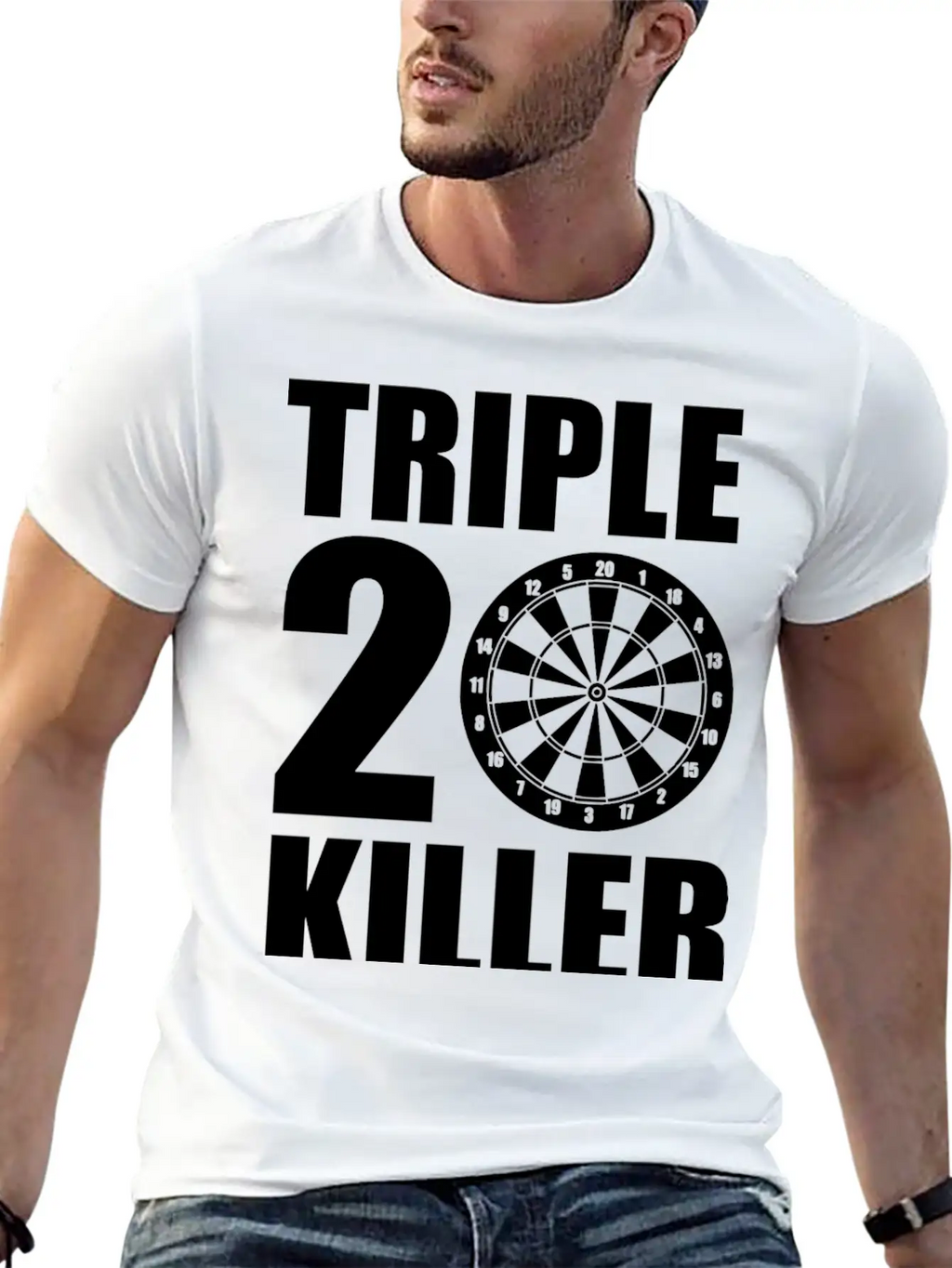 Dart Triple 20 180 Breathable Soft Cotton T-Shirt – Timeless Casual Look