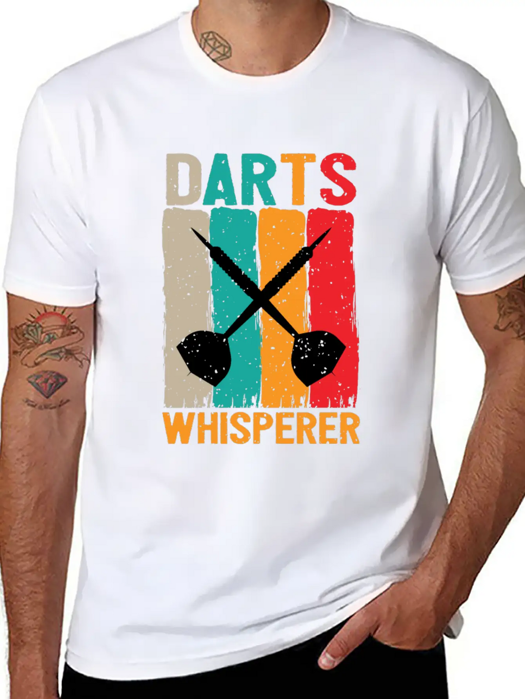 Dart Whisperer Darts Whisperer Breathable Graphic T-Shirt – Perfect For Casual Days
