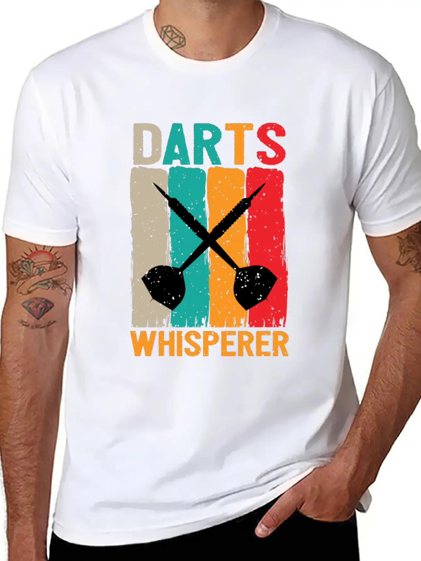 Dart Whisperer Darts Whisperer Breathable Graphic T-Shirt – Perfect For Casual Days