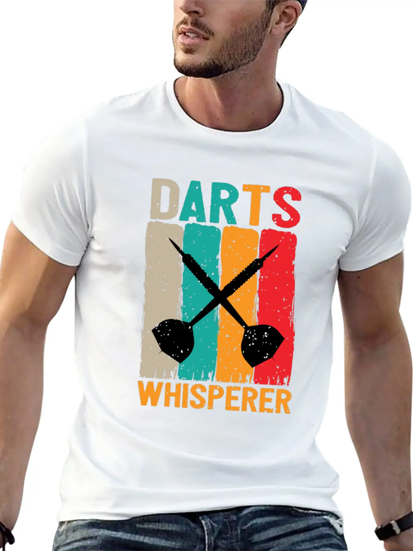 Dart Whisperer Darts Whisperer Breathable Graphic T-Shirt – Perfect For Casual Days